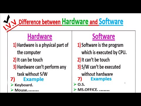 5 Differences Between Hardware and Software